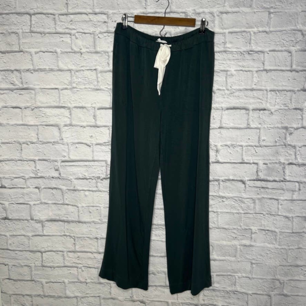 SOMA WKND Green Drawstring Waist Sunday Wide Leg Pant M